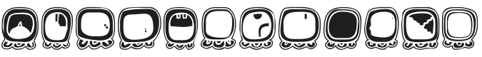 101! Mayan Day Glyphz Font Preview