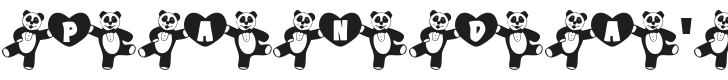 101! Panda's Dance Font Preview