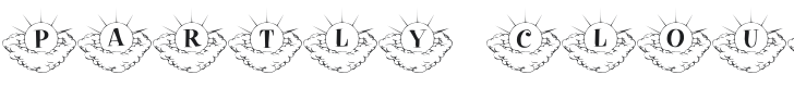 101! Partly Cloudy Font Preview