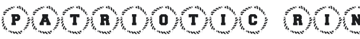 101! Patriotic Ring Font Preview