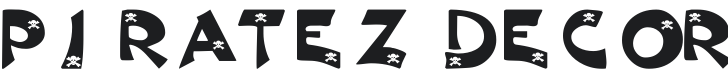 101! Piratez Decor Font Preview