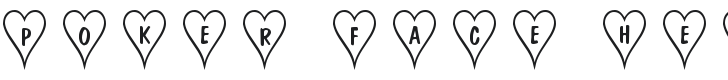 101! Poker Face HeartZ Font Preview