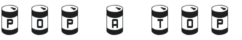 101! Pop a Top Font Preview