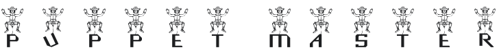 101! Puppet Master Font Preview