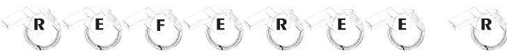 101! Referee Ron's Whistle Font Preview