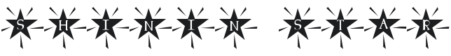 101! Shinin' Star Font Preview