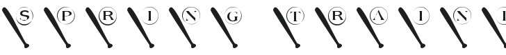 101! Spring Trainin' Font Preview