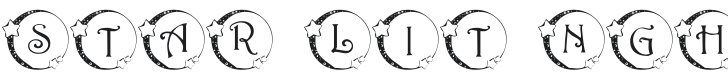 101! Star Lit Nght Font Preview