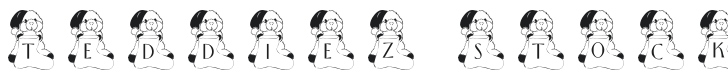 101! Teddiez Stocking Font Preview