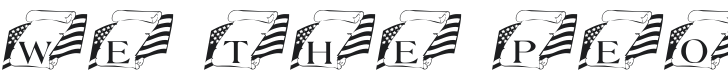 101! We the People Font Preview