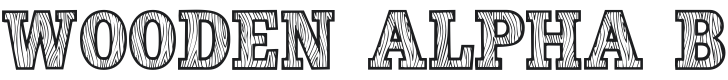 101! Wooden Alpha Blockz Font Preview