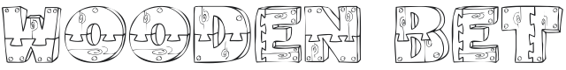 101! Wooden 'Bet Font Preview