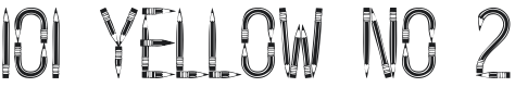 101! Yellow No.2 Font Preview