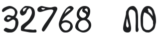 32768 NO Font Preview