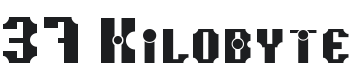 37 Kilobyte Font Preview