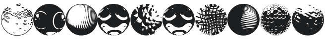 52 Sphereoids Font Preview