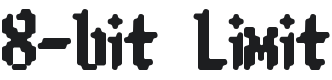 8-bit Limit Font Preview