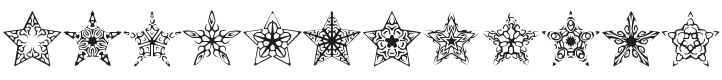 90 Stars Font Preview