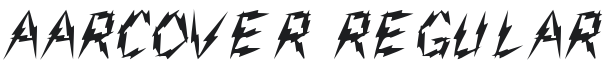 Aarcover Font Preview