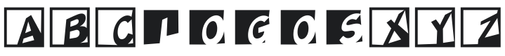 ABCLogosXYZCrazy-Oblique Font Preview