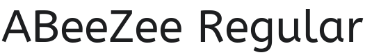 ABeeZee Font Preview