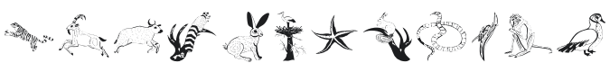 Abermals Animals Font Preview