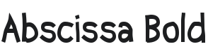 Abscissa Bold Font Preview