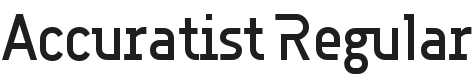Accuratist Font Preview