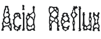 Acid Reflux Font Preview