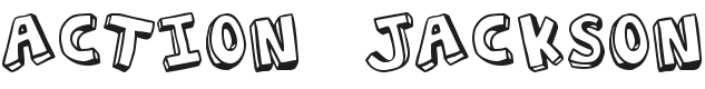 Action Jackson Font Preview