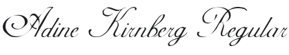 Adine Kirnberg Regular Font Preview