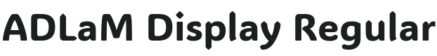 ADLaM Display Font Preview