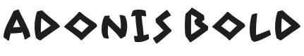 Adonis-Bold Font Preview