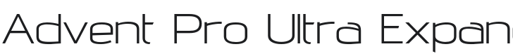 Advent Pro Ultra Expanded Font Preview