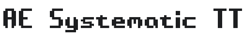 Æ Systematic TT Font Preview