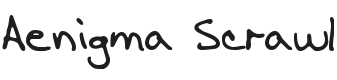 Ænigma Scrawl Font Preview