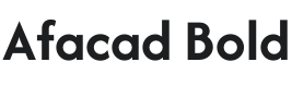 Afacad Bold Font Preview