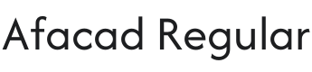 Afacad Font Preview