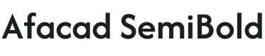 Afacad SemiBold Font Preview