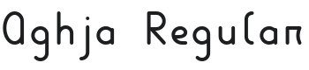 Aghja Font Preview