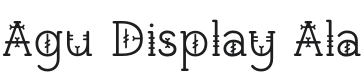 Agu Display Ala Font Preview