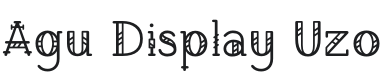 Agu Display Uzo Font Preview