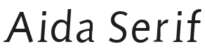 Aida Serif Font Preview