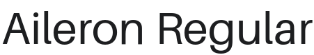 Aileron Font Preview