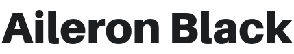 Aileron Black Font Preview