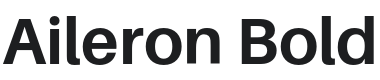 Aileron Bold Font Preview