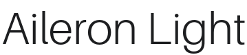 Aileron Light Font Preview