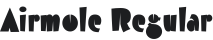 Airmole Font Preview
