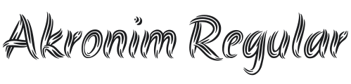 Akronim Font Preview
