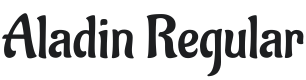 Aladin Font Preview